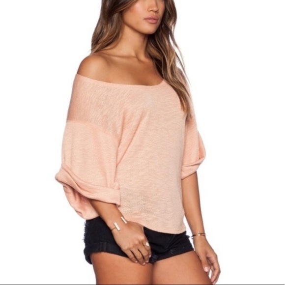 Free People Beach Nani Knit Peach Top Sz XS - Picture 2 of 8